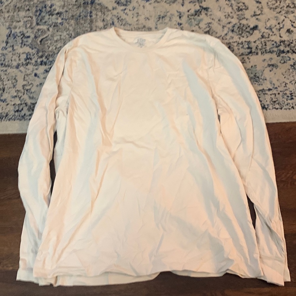 J Crew Long Sleeve Tee - Beige/Tan/Cream - XL Slim